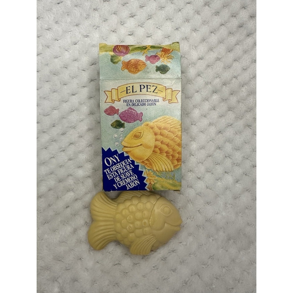 Vintage Collectible ONY El Pez Yellow Fish Soap *Unused*